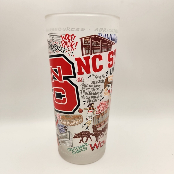 Catstudio Other - Catstudio NC State University Collegiate Frosted Glass - Wolfpack Ncsu Raleigh